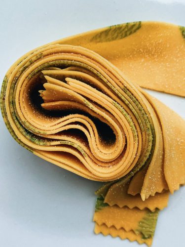 Herb Laminated Pasta Herb Laminated Pasta