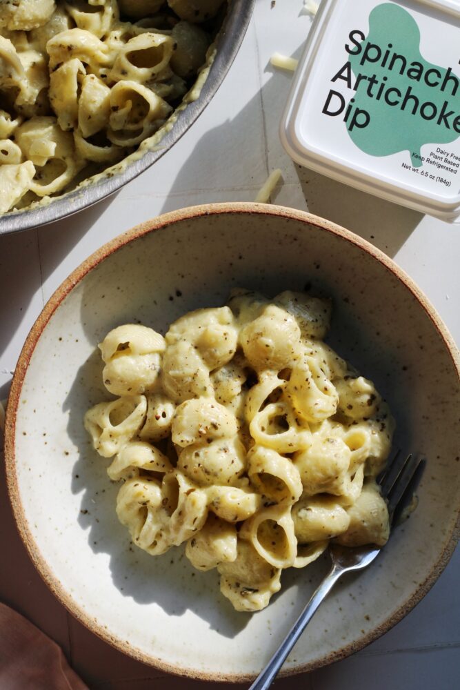 Spinach Artichoke Dip Mac and Cheese Gotham Greens