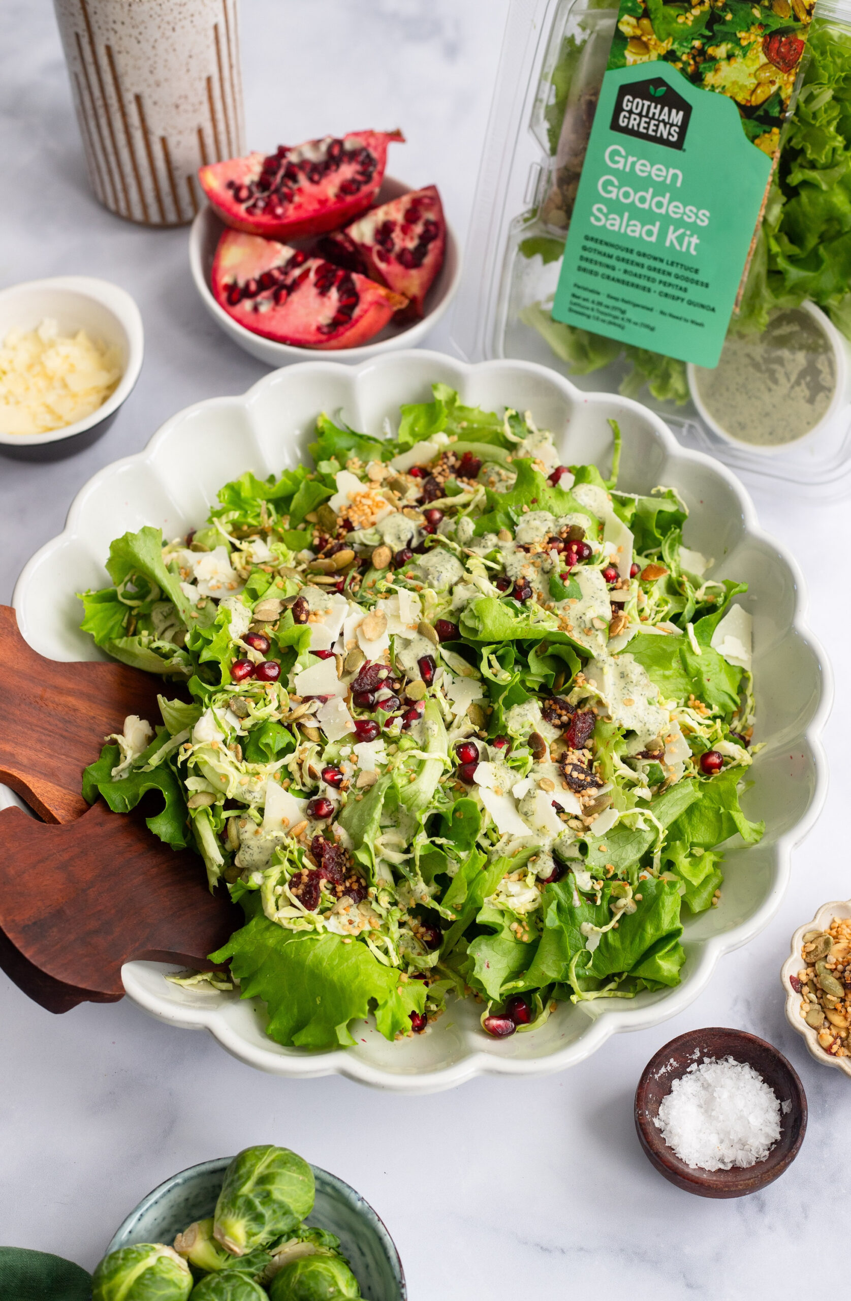 Dressed-Up Green Goddess Salad Kit - Gotham Greens Dressed-Up Green Goddess Salad Kit - Gotham Greens